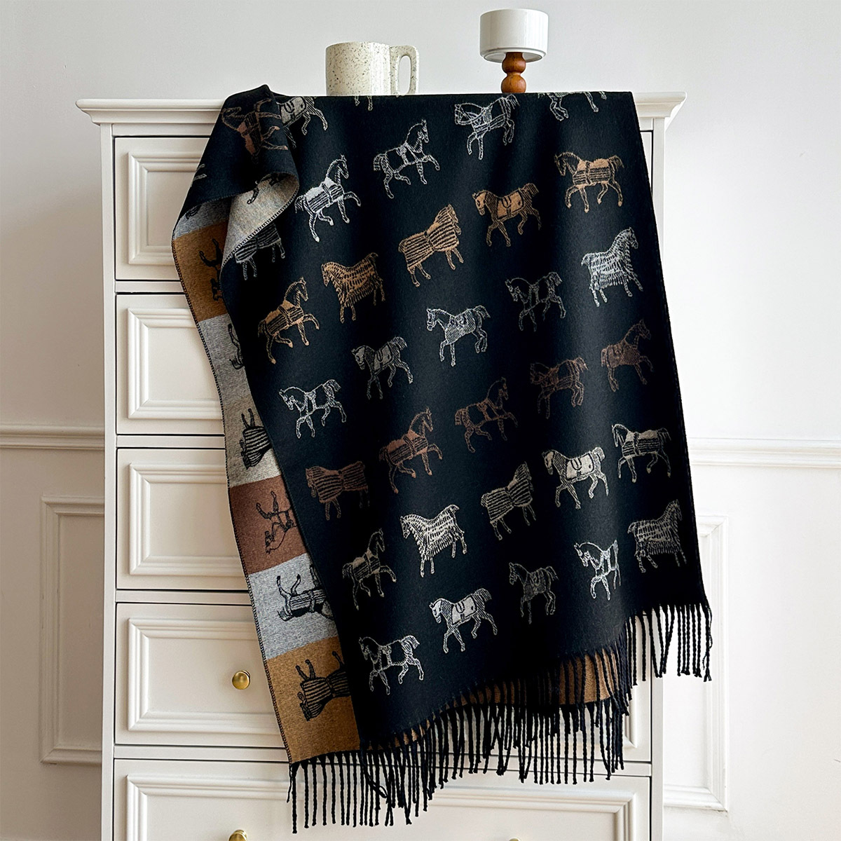 Kışlık Eşarp, Kadınlar İçin Lü - Woven Scarf Blanket incelemesi ve fiyatı