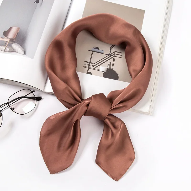 Saten Eşarp Kadın 70cm Düz Ren - Scarf Silk Square incelemesi ve fiyatı