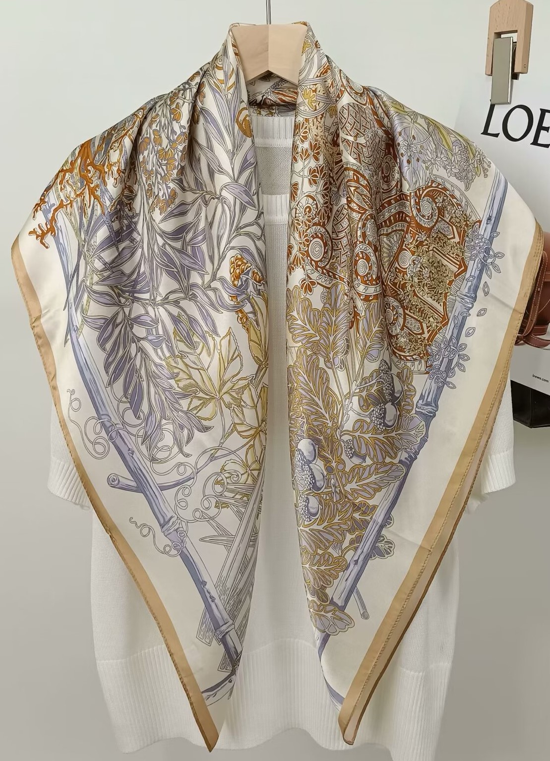 90CM Dut İpek Baskılı Kare Eşa - Face Scarf Mask incelemesi ve fiyatı