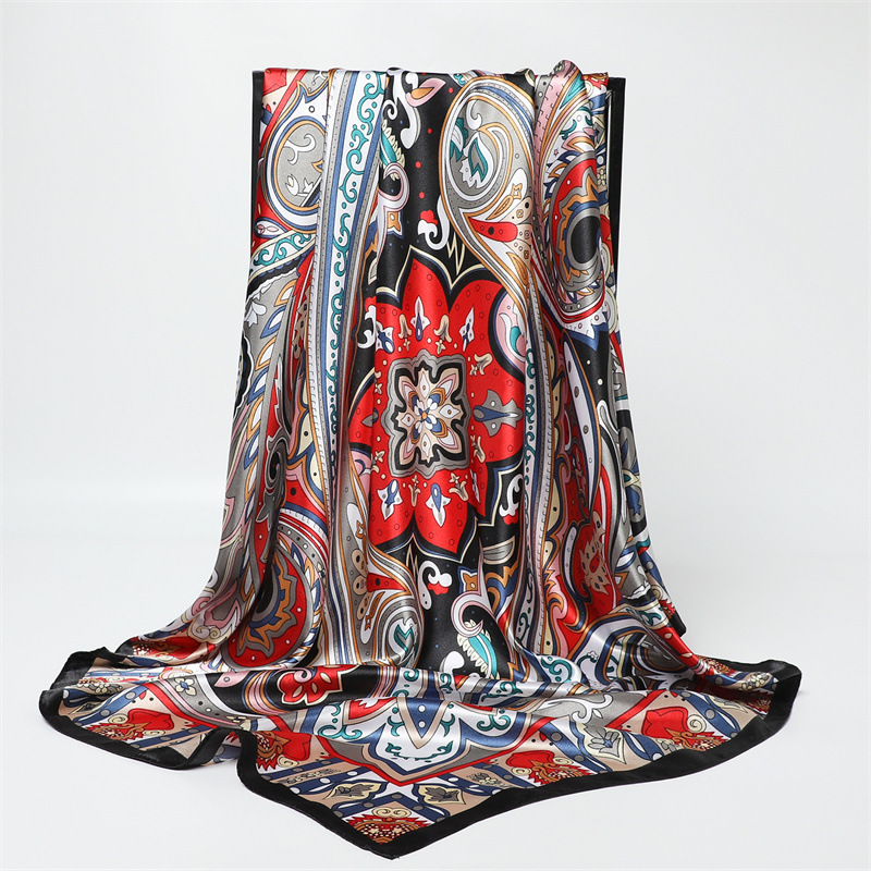90cm moda baskılı büyük kare e - Face Scarf Mask incelemesi ve fiyatı