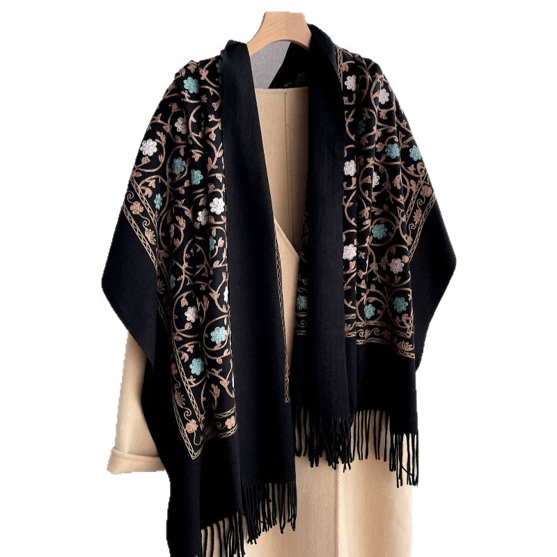 2025 Yeni İşlemeli Kaşmir Eşar - Woven Scarf Blanket incelemesi ve fiyatı