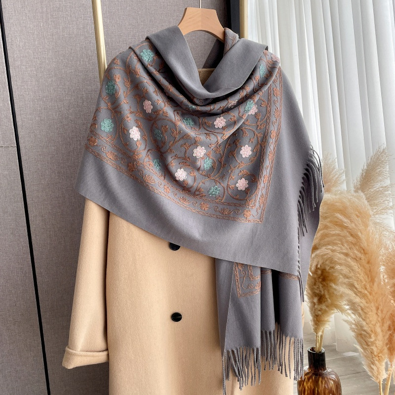2025 Yeni İşlemeli Kaşmir Eşar - Woven Scarf Blanket incelemesi ve fiyatı
