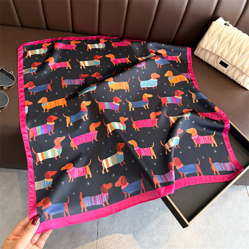 Moda Wiener Köpek Baskı Bandan - Scarf Silk Square incelemesi ve fiyatı
