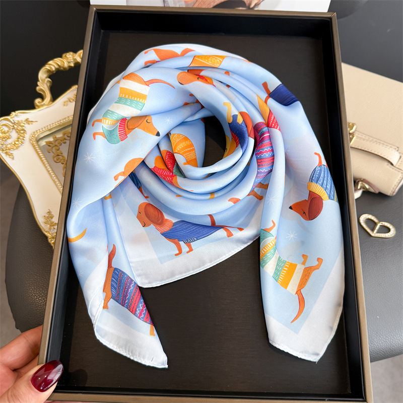 Moda Wiener Köpek Baskı Bandan - Scarf Silk Square incelemesi ve fiyatı