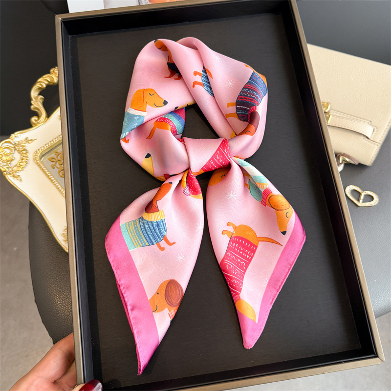 Moda Wiener Köpek Baskı Bandan - Scarf Silk Square incelemesi ve fiyatı