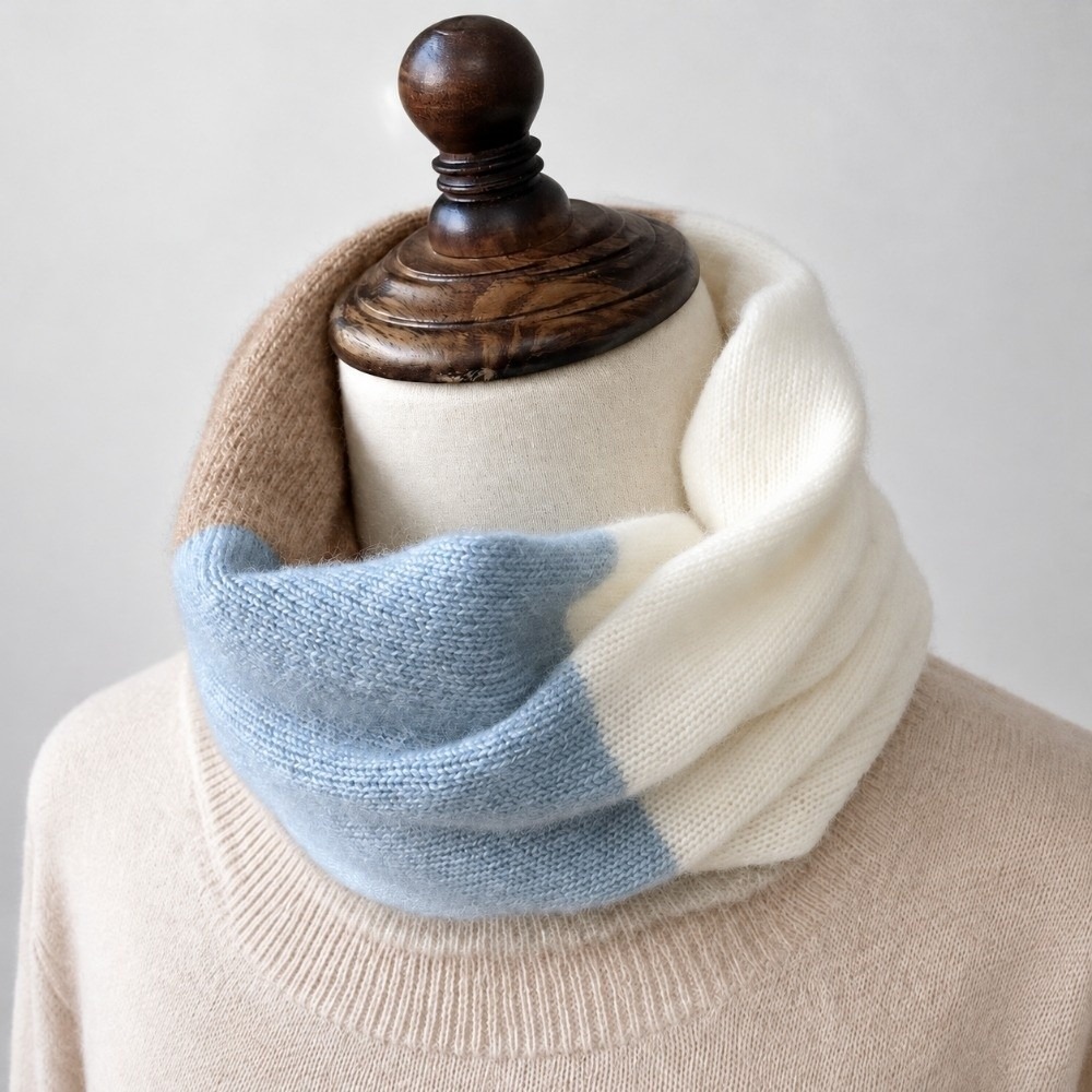 Yumuşak Eklemeli Renkli Sonsuz - Infinity Scarf Knit incelemesi ve fiyatı